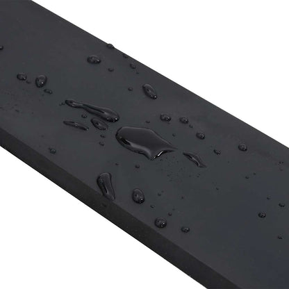 Bordo in Gomma per Spazzaneve Nero 200x10x1 cm