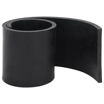 Bordo in Gomma per Spazzaneve Nero 80x15x1 cm