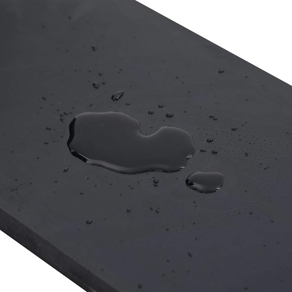 Bordo in Gomma per Spazzaneve Nero 150x15x1 cm