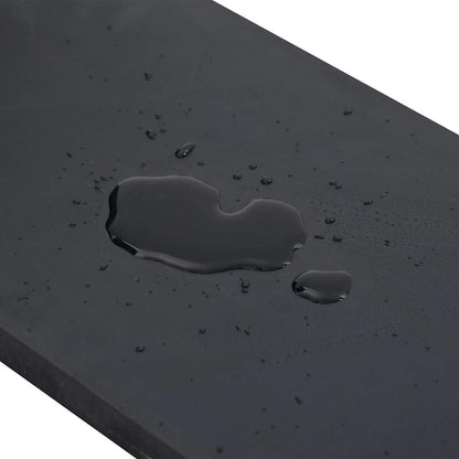 Bordo in Gomma per Spazzaneve Nero 150x15x1 cm