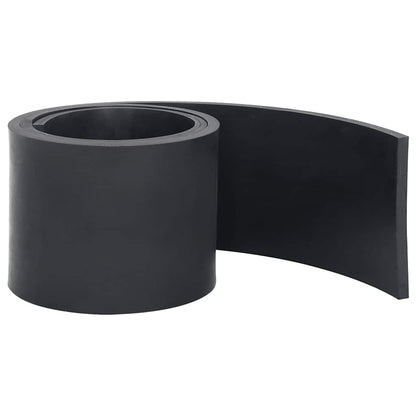 Bordo in Gomma per Spazzaneve Nero 200x15x1 cm