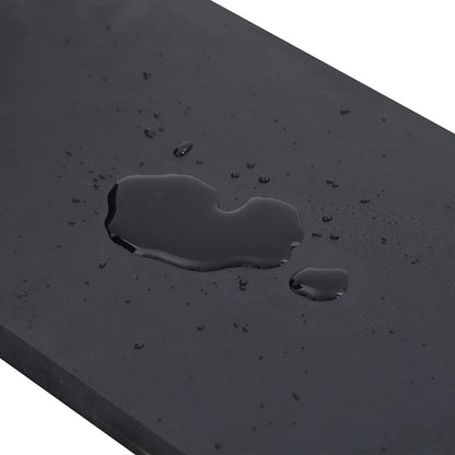 Bordo in Gomma per Spazzaneve Nero 250x15x1 cm