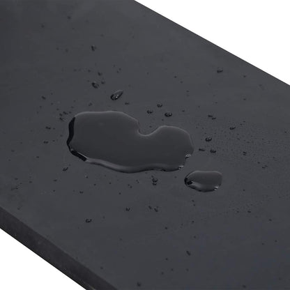 Bordo in Gomma per Spazzaneve Nero 300x15x1 cm