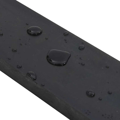 Bordo in Gomma per Spazzaneve Nero 100x10x2 cm