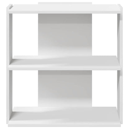 Libreria a 3 Ripiani Bianca 60x30x60 cm in Legno Multistrato