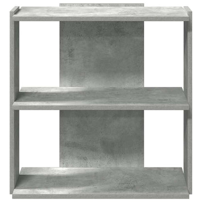 Libreria 3 Ripiani Grigio Cemento 60x30x60 cm Multistrato