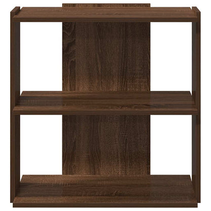 Libreria 3 Ripiani Rovere Marrone 60x30x60 cm Legno Multistrato