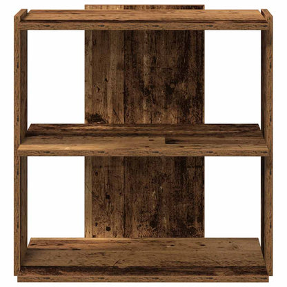 Libreria a 3 Ripiani Legno Vecchio 60x30x60cm Legno Multistrato