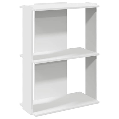 Libreria a 3 Ripiani Bianca 60x30x80 cm in Legno Multistrato