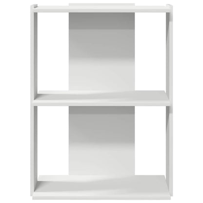 Libreria a 3 Ripiani Bianca 60x30x80 cm in Legno Multistrato