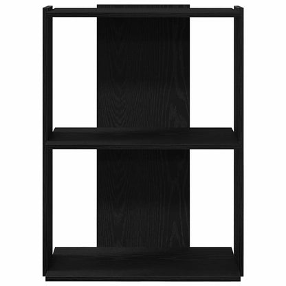 Libreria a 3 Ripiani Nera 60x30x80 cm in Legno Multistrato