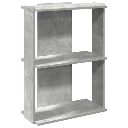 Libreria 3 Ripiani Grigio Cemento 60x30x80 cm Multistrato