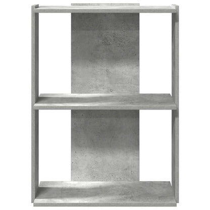 Libreria 3 Ripiani Grigio Cemento 60x30x80 cm Multistrato