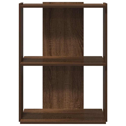 Libreria 3 Ripiani Rovere Marrone 60x30x80 cm Legno Multistrato