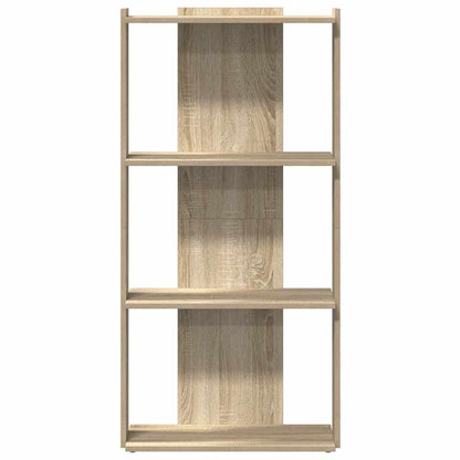 Libreria 3 Ripiani Rovere Sonoma 60x30x120 cm Legno Multistrato