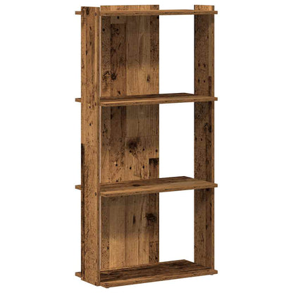 Libreria a 3 Ripiani Legno Vecchio 60x30x120 cm in Truciolato