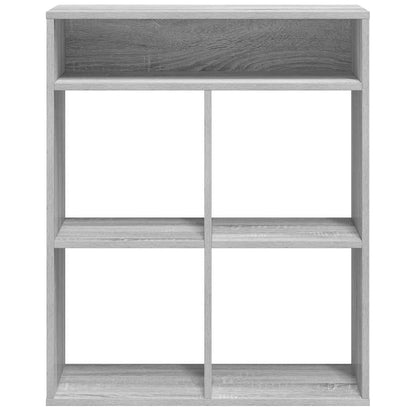 Libreria Grigio Sonoma 66x31x80 cm in Legno Multistrato