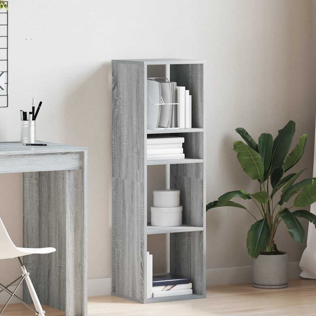 Libreria Grigio Sonoma 34x31x112 cm in Legno Multistrato