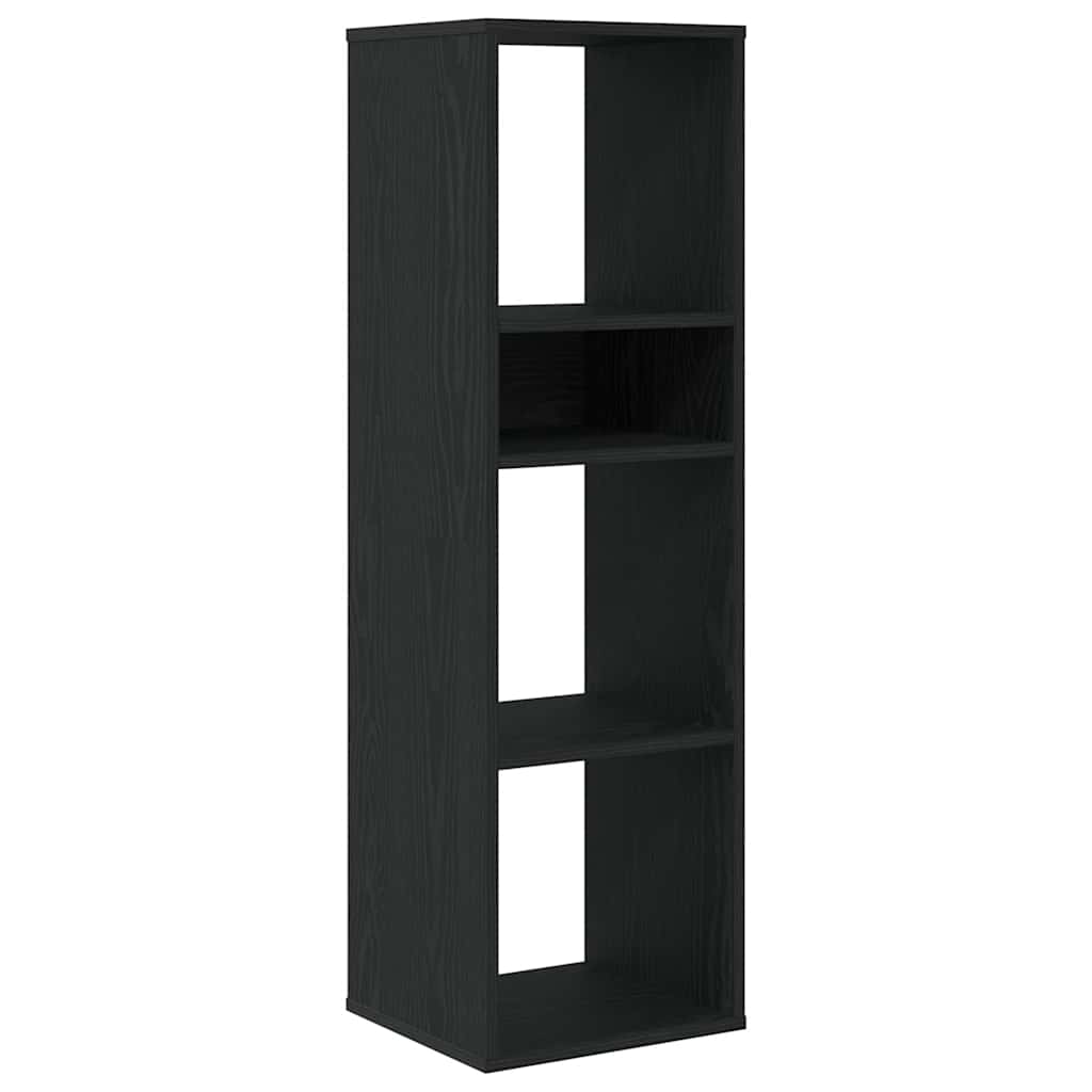 Libreria Nera 34x31x112 cm in Legno Multistrato