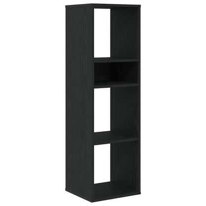 Libreria Nera 34x31x112 cm in Legno Multistrato