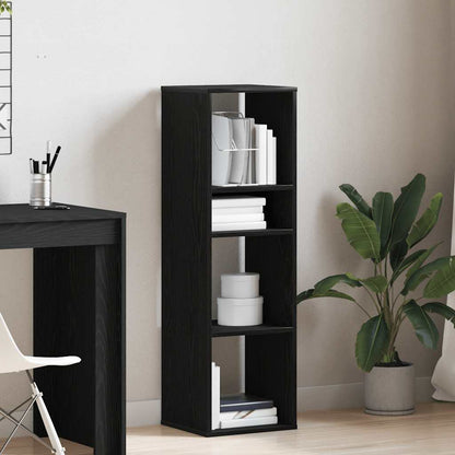 Libreria Nera 34x31x112 cm in Legno Multistrato
