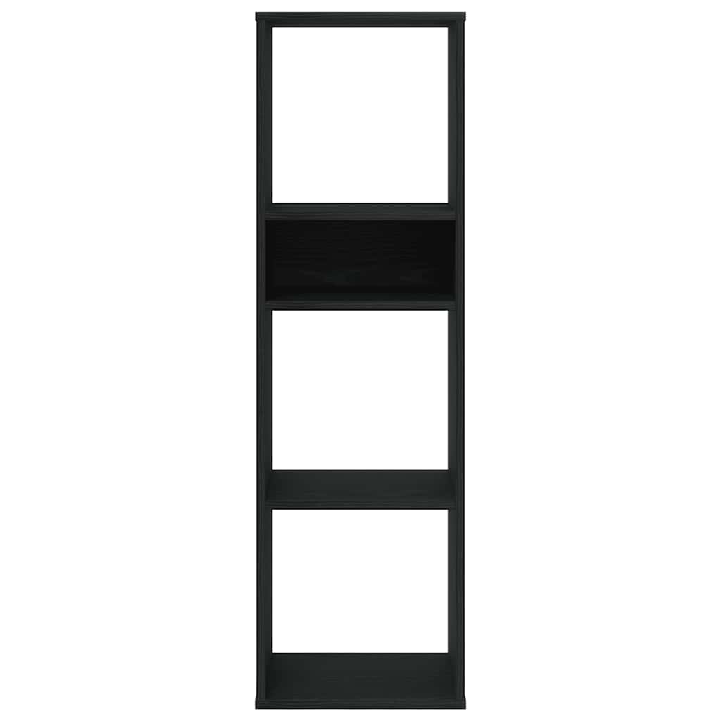 Libreria Nera 34x31x112 cm in Legno Multistrato