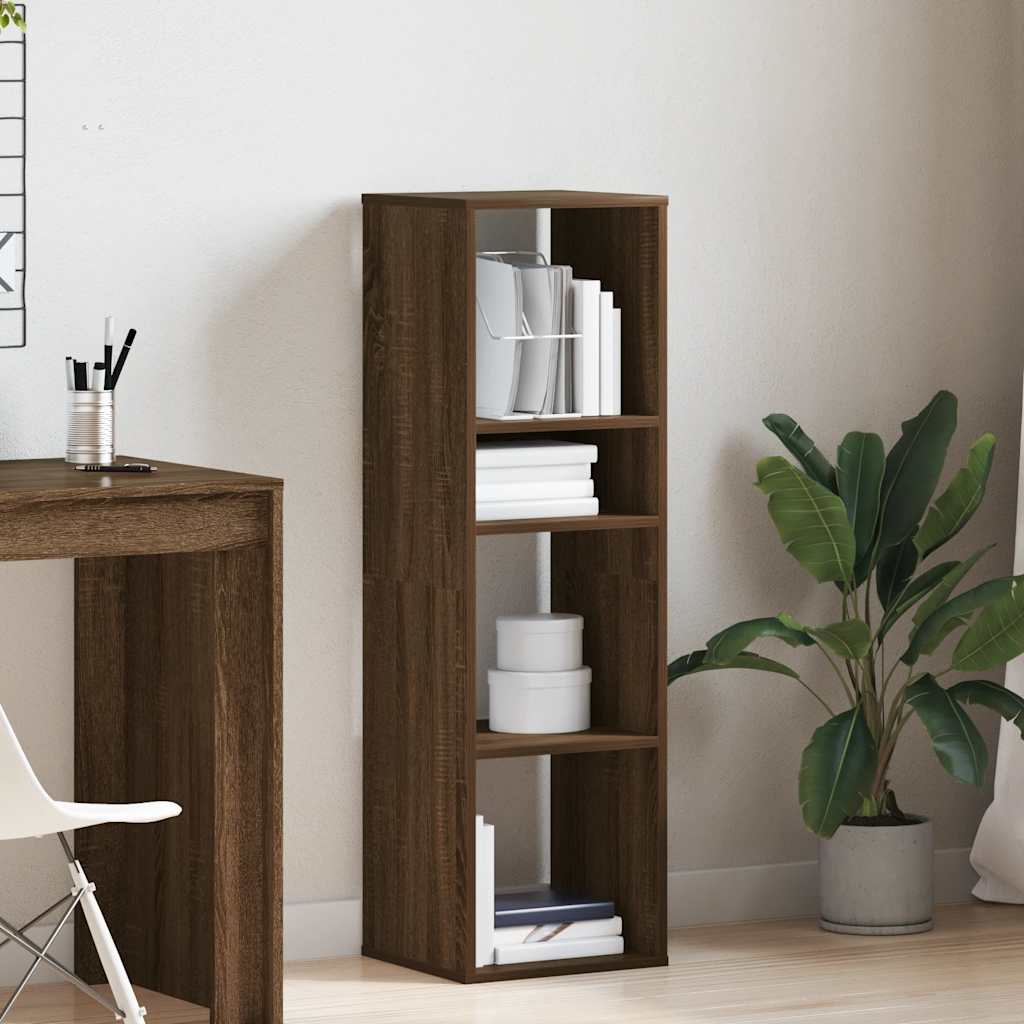 Libreria Rovere Marrone 34x31x112 cm in Legno Multistrato