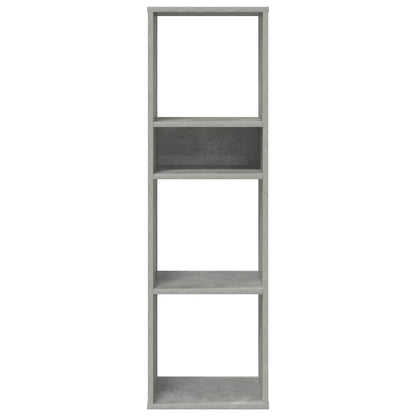 Libreria Grigio Cemento 34x31x112 cm in Legno Multistrato