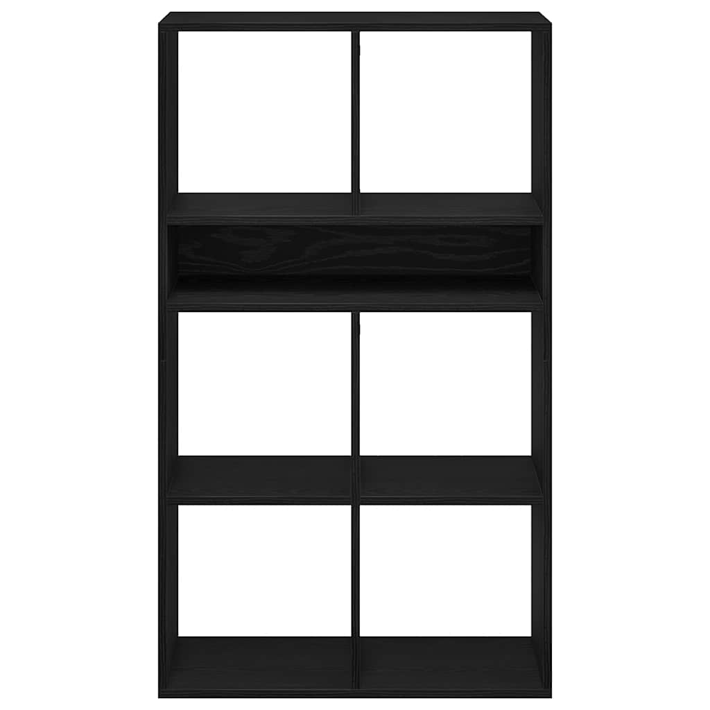 Libreria Nera 66x31x112 cm in Legno Multistrato