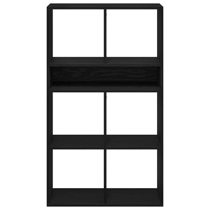 Libreria Nera 66x31x112 cm in Legno Multistrato