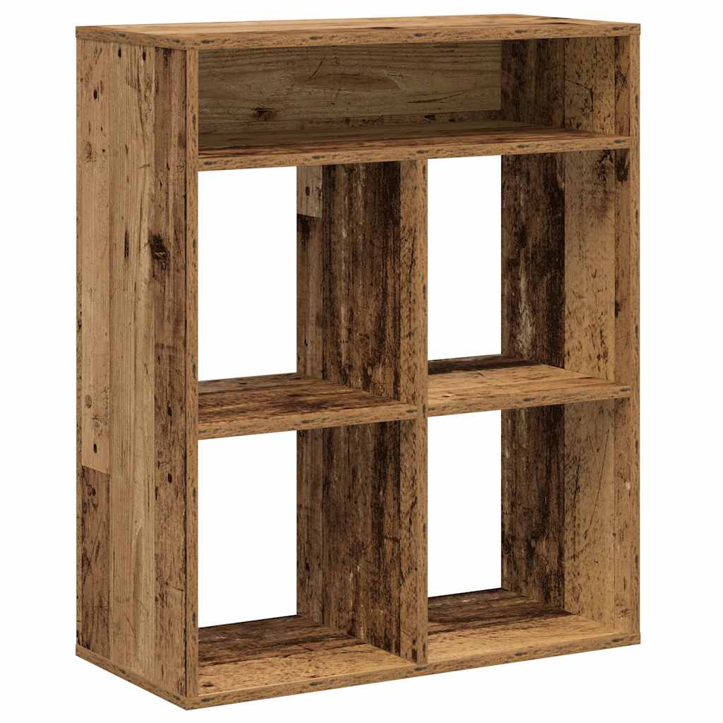 Libreria Legno Antico 66x31x80 cm in Legno Multistrato