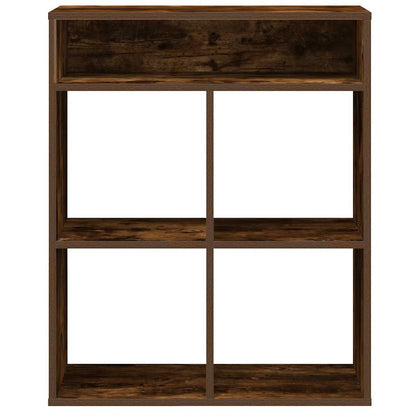 Libreria Rovere Fumo 66x31x80 cm in Legno Multistrato