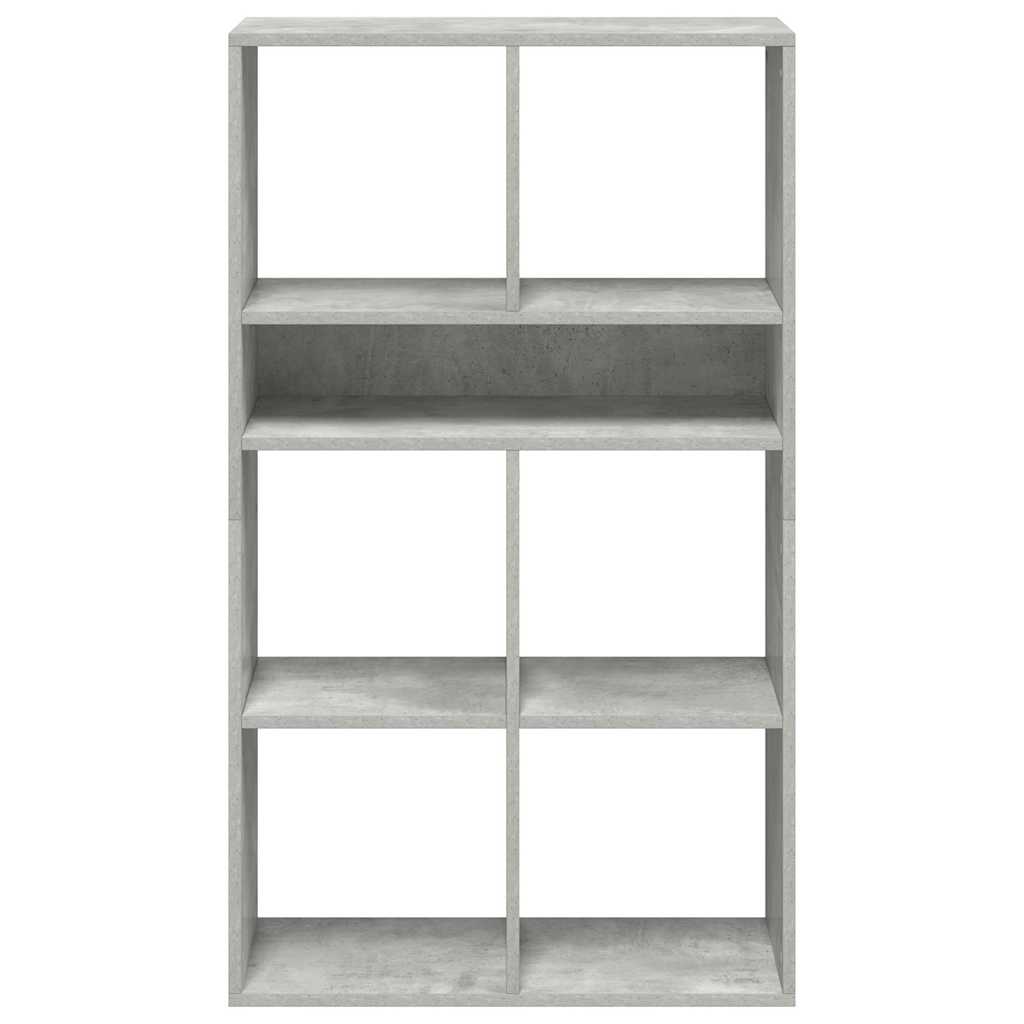 Libreria Grigio Cemento 66x31x112 cm in Legno Multistrato