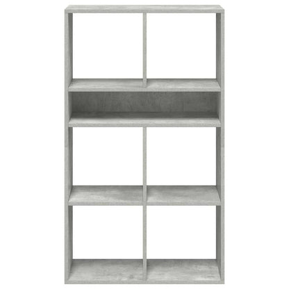 Libreria Grigio Cemento 66x31x112 cm in Legno Multistrato