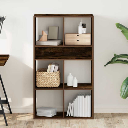 Libreria Rovere Fumo 66x31x112 cm in Legno Multistrato