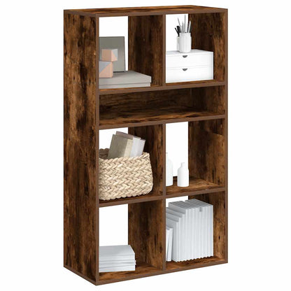 Libreria Rovere Fumo 66x31x112 cm in Legno Multistrato