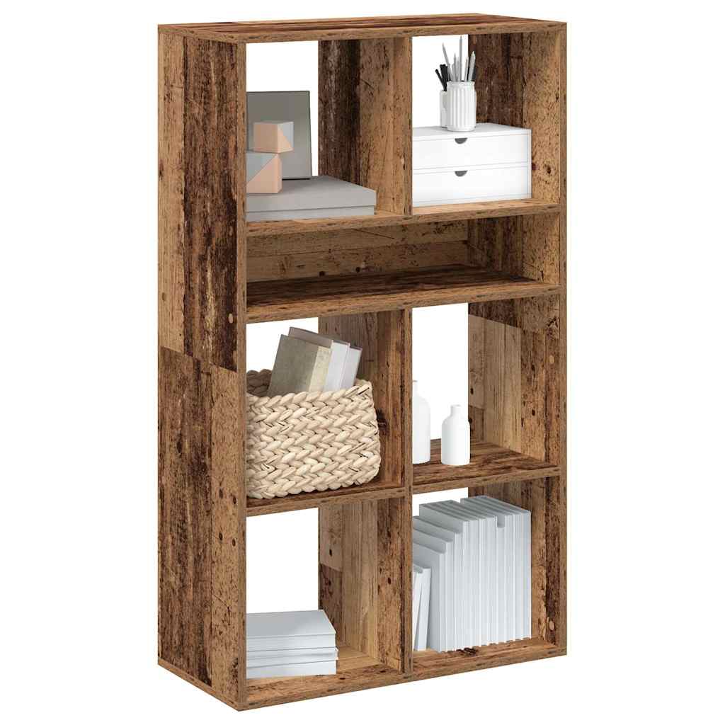 Libreria Legno Antico 66x31x112 cm in Legno Multistrato