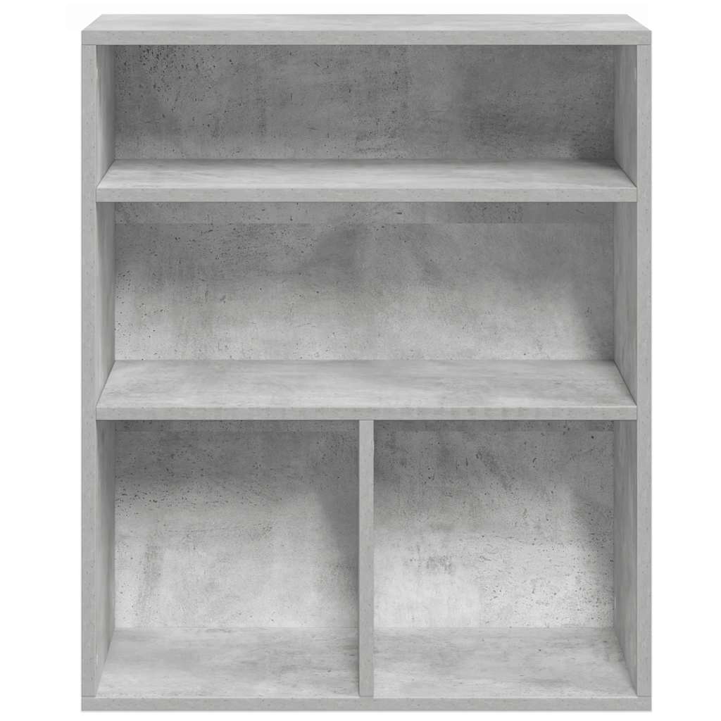 Libreria Grigio Cemento 60x30x71,5 cm in Legno Multistrato