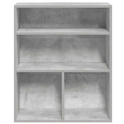Libreria Grigio Cemento 60x30x71,5 cm in Legno Multistrato