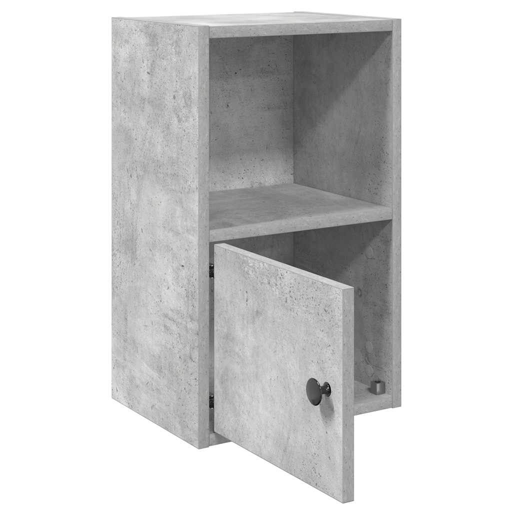 Libreria Grigio Cemento 31x24x52 cm in Legno Multistrato