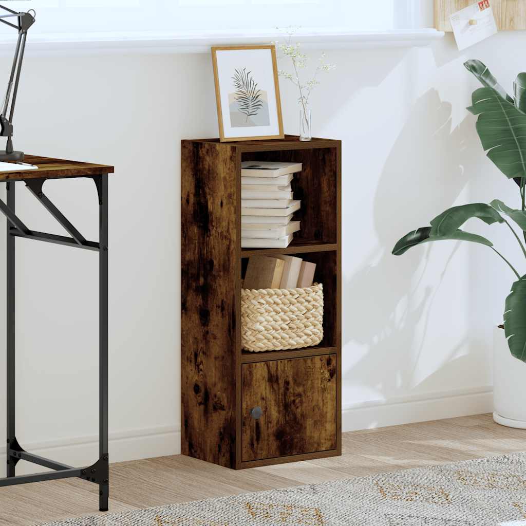 Libreria Rovere Fumo 31x24x77 cm in Legno Multistrato