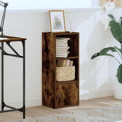 Libreria Rovere Fumo 31x24x77 cm in Legno Multistrato