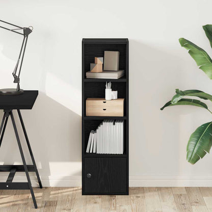 Libreria Rovere Nero 31x24x102 cm in Legno Multistrato