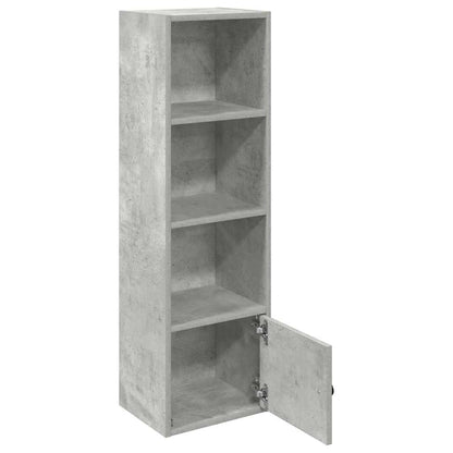 Libreria Grigio Cemento 31x24x102 cm in Legno Multistrato