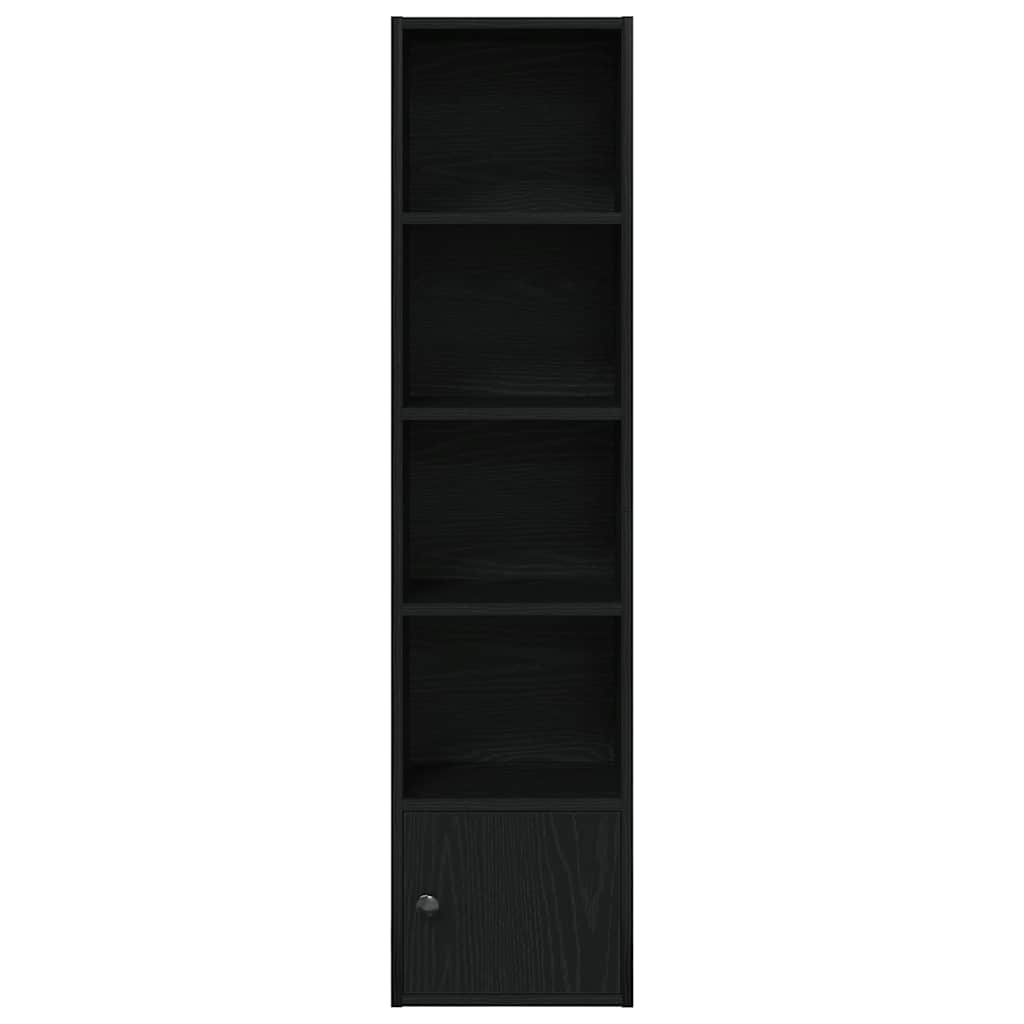 Libreria Rovere Nero 31x24x127 cm in Legno Multistrato