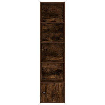 Libreria Rovere Fumo 31x24x127 cm in Legno Multistrato