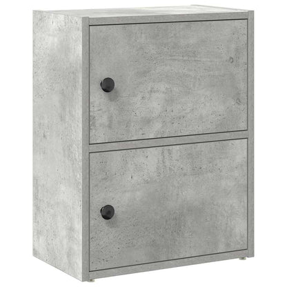 Libreria Grigio Cemento 40x24x52 cm in Legno Multistrato