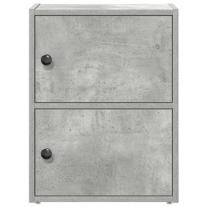 Libreria Grigio Cemento 40x24x52 cm in Legno Multistrato