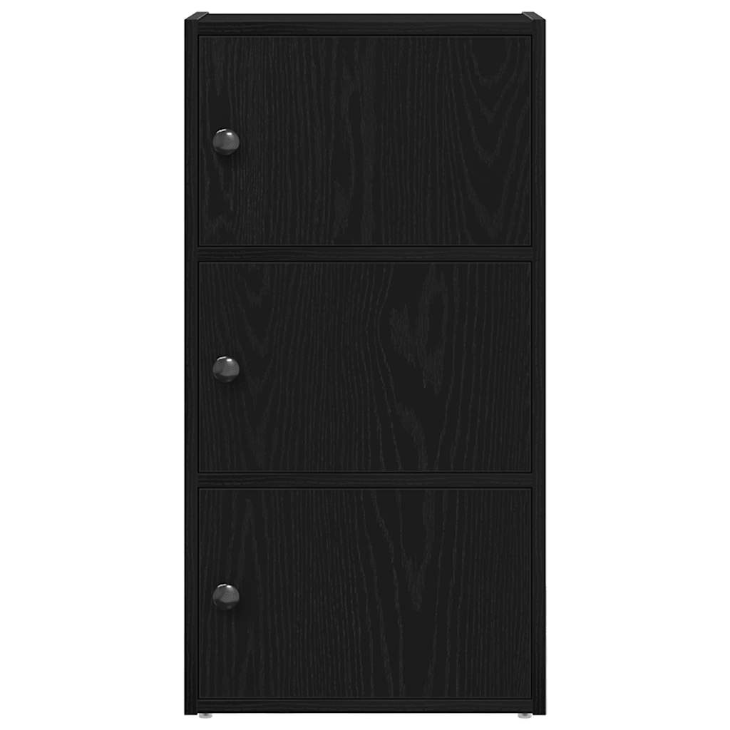 Libreria Rovere Nero 40x24x77 cm in Legno Multistrato