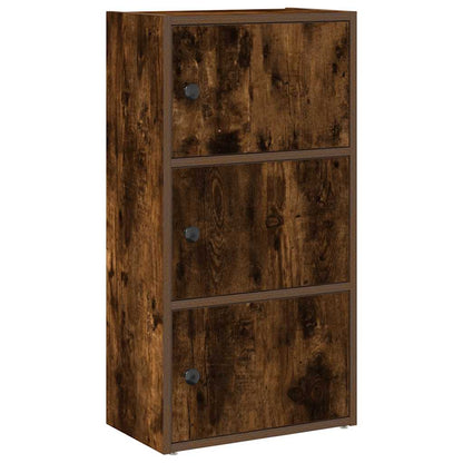 Libreria Rovere Fumo 40x24x77 cm in Legno Multistrato